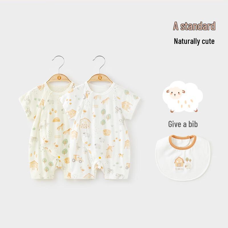Baby Summer Cotton Short-Sleeve Romper
