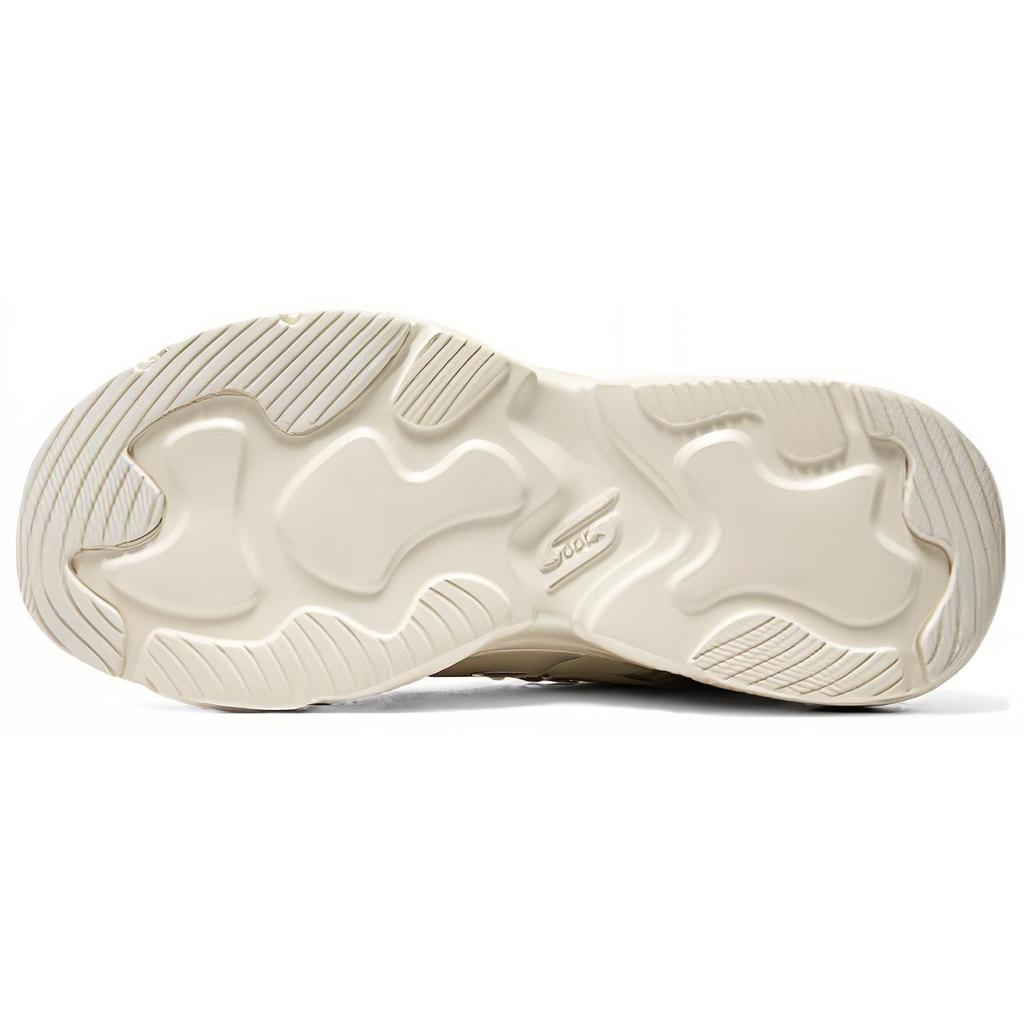 Skechers DLites Wave Sand Fabric Synthetic Leather Comfortable Low-Top Dad Shoes Women Sneakers Natural 117362-NTMT