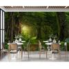 3d Green Forest Nature Tree Wall Paper Forest Scenery Wall Murals Living Room Bedroom Removable Wallpaper
