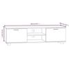 342622 vidaXL Meuble TV Blanc 140x40,5x35 cm Bois d'ingénierie