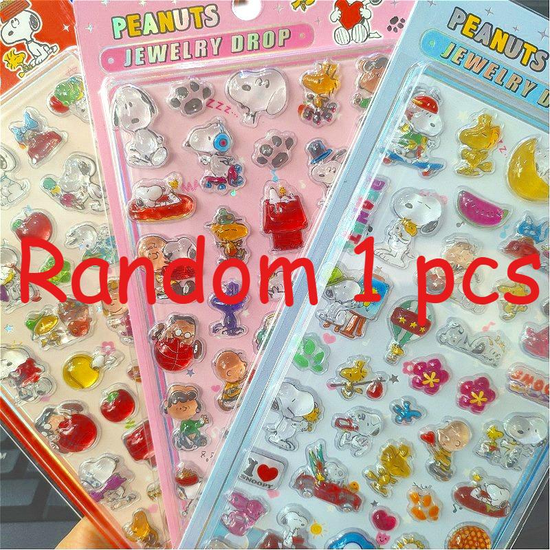 Snoopy Shiny 3D Jewelry Stickers – Cute Cartoon Bling Decorative Stickers For Journal, Scrapbook, Phone Case & Kids Diy Crafts (As shown-13691)-
