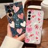 Pink Love Hearts Eye Case For Samsung Galaxy S26 Ultra S25 FE S24 S23 S22 A54 A15 A35 A55 A16 A36 A56 A17 A37 A57 5G Soft Cover