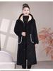 Women's Winter Warm Cotton Coat and Over-the-Knee Casual Robe