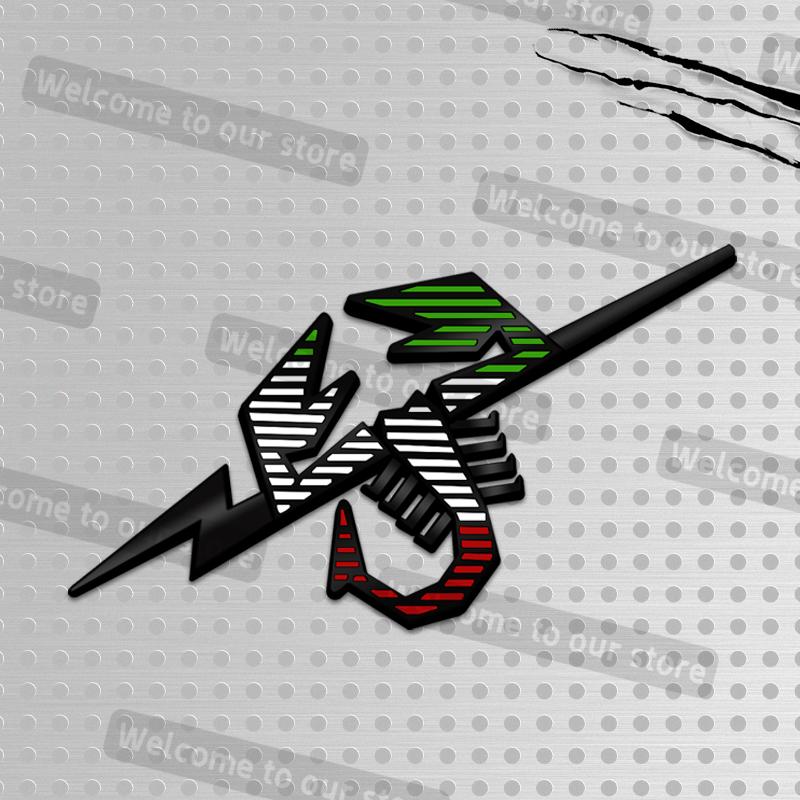 3D Metal Car Styling Scorpion Grille Emblem Decals Rear Trunk Body Badge For Abarth 500 Punto Bravo Tipo Panda Doblo 1100 124