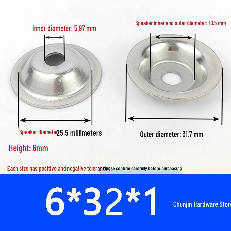 304 Stainless Steel Bowl Gasket with Washer for Adjustable Foot Cup and Recessed Hole Screw