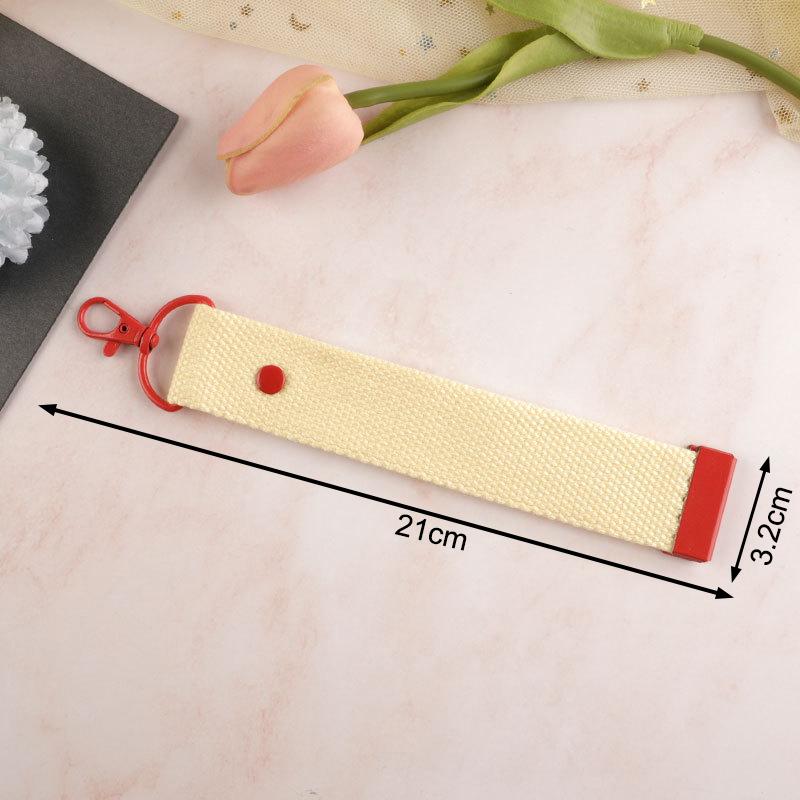 Cotton Keychain Lanyard Car Keys Canvas Strap Keyring Schoolbag Backpack Pendent Key Chain Wrist Straps