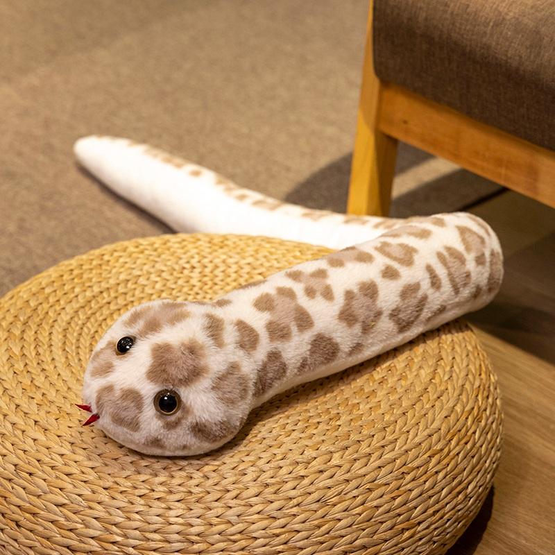 

New 115cm Simulated Creative Cauliflower Snake Plush Toy Home Decoration Creative Cute Ornaments Snake Toys for Children Gift 115cm жовтий