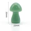 Mushroom Figurine Carved Nice-looking Clear Texture Smooth Edge Mushroom Micro Ornament DIY Faux Crystal Mushroom Figurine