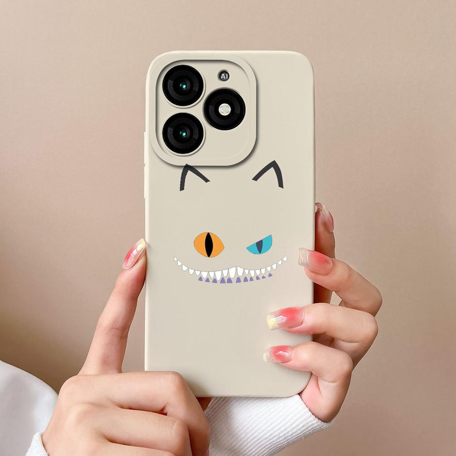 For Tecno Itel A70 Phone Case Cool Girl Cartoons Pattern Liquid Silicone Shell For ItelA70 A 70 High-quality New Design Fundas