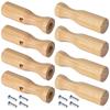 8 Pieces Foosball Table Handle with Screws EasytoInstall Contoured for