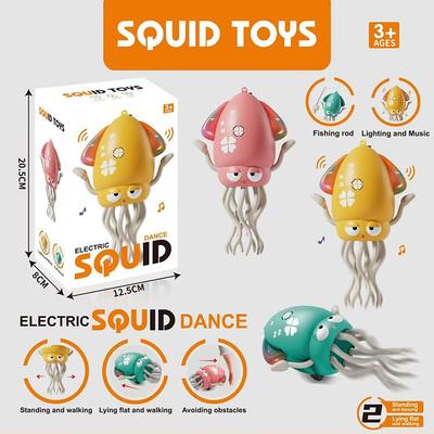 Electric Induction Magic Dancing Octopus Rechargeable Automatic Obstacle Avoidance Funny Stress Relief Novelty Toy for Children