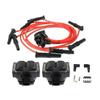 2 stk Tennspoler + 8 stk Tennpluggledninger For Ford F150 F250 Lincoln Mercury FD487