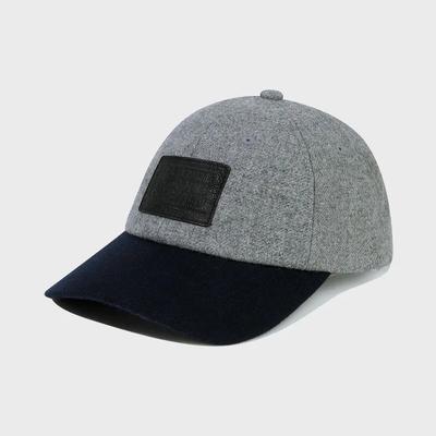 CLASSIC LOGO COLOR BLOCK WOOL CAP Navy