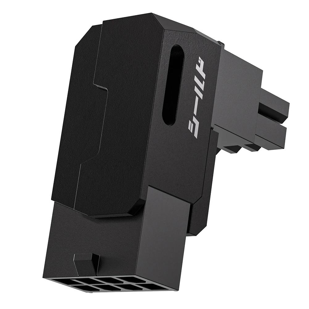 8-Pin PCIe GPU Power Adapter 90-Degree Angled Connector Power Adapters Head Power Steering Connector for Desktops Graphics