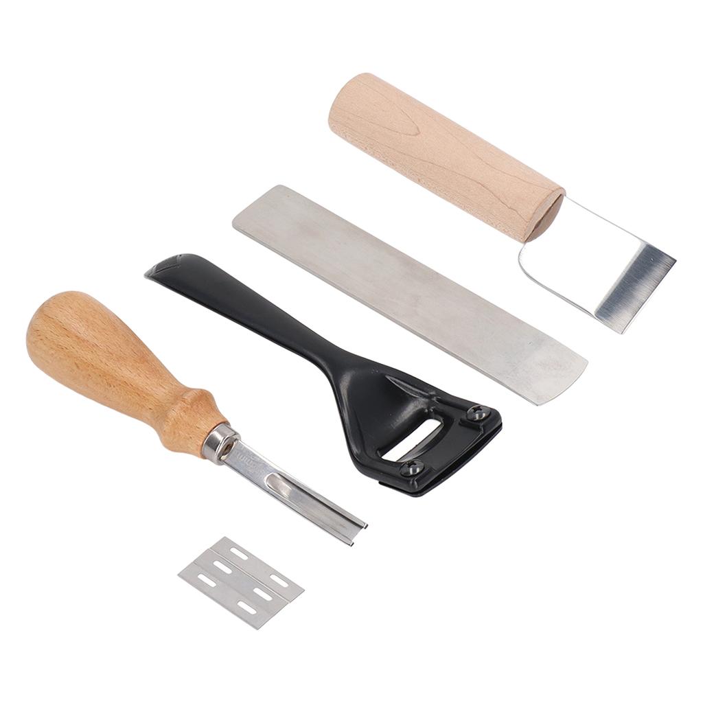 Metal Leather Skiver Set Easy Cutting Incisive Curved Handle Safety Beveler DIY Cutting Tool Kits