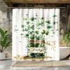 1pc Elegant Floral Butterfly Shower Curtain Multiple Plant Design Perfect Bathroom Decorative Bathroom Shower Curtain