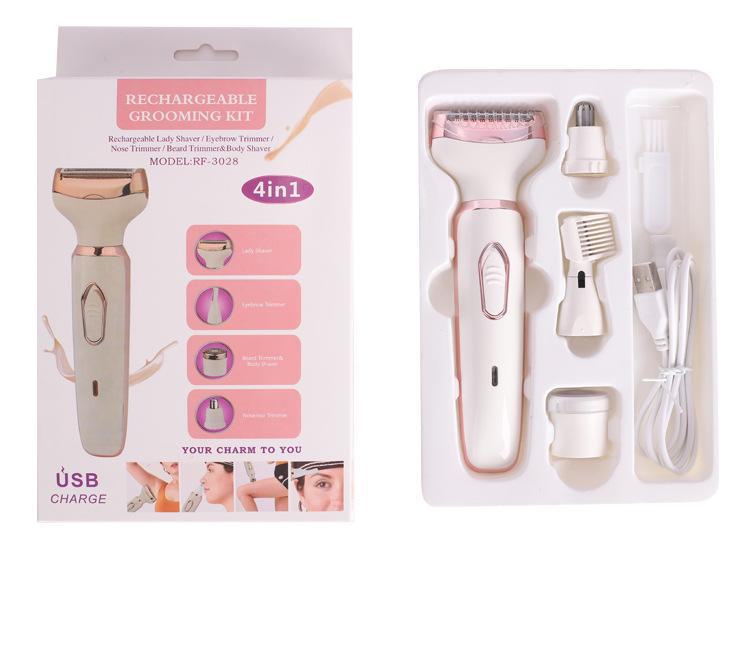 Многофункциональный женский электрический эпилятор - бритва для подмышек и триммер для бровей RF-3028