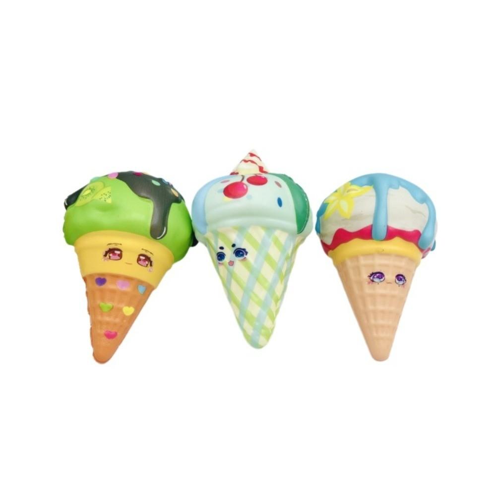 Realistic Ice Cream Squeeze Toy Cute Fidget Toys Quiet Toy Decompression Gadget  Stress Relaxation