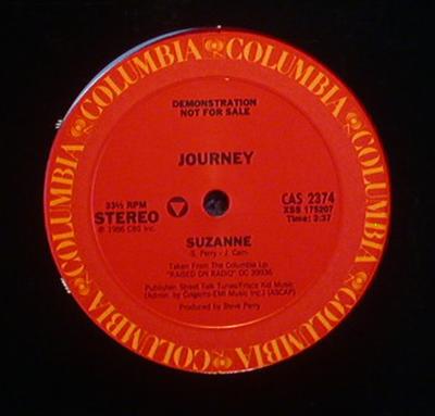 12inch Record JOURNEY - Suzanne CAS2374 Columbia 1986 US Rock Used