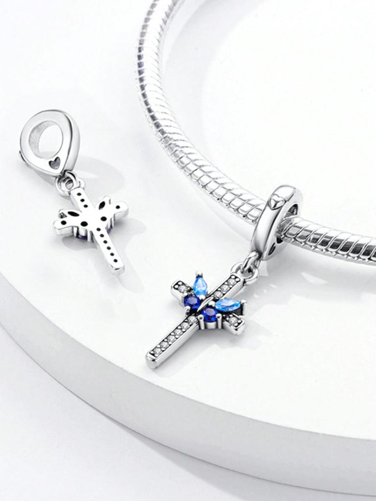 Charms Silber Blaue Augen Perlen Für CharmsOriginales Armband Perlen Schmuckherstellung Geschenk für Frauen