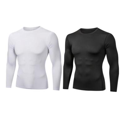 Maglia da Allenamento a Maniche Lunghe a Compressione Asciugatura Rapida Unisex per Basket