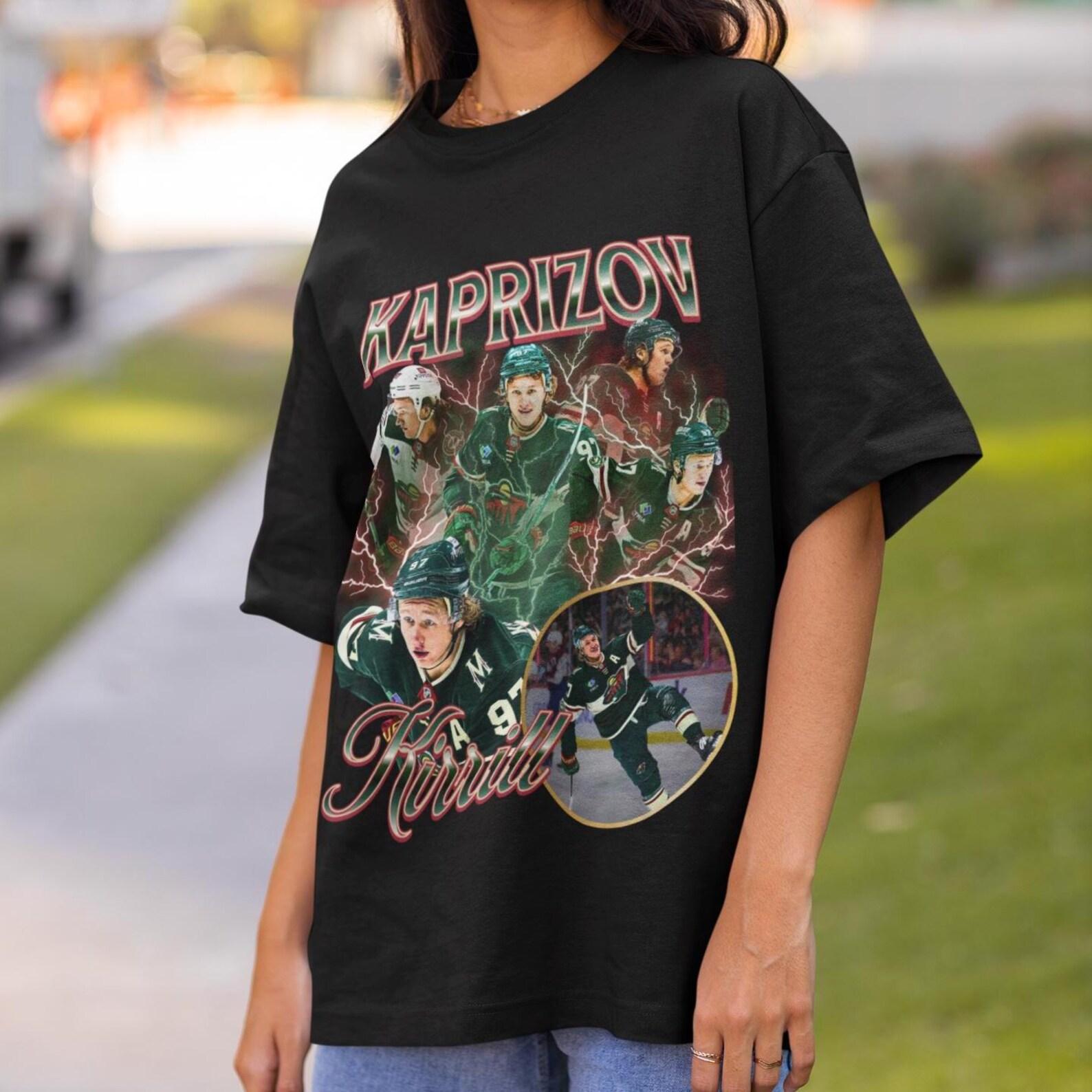 Kirill Kaprizov Wild Shirt Vintage Minnesota Wild NHL Hockey Design Retro Bootleg Gift Classic Graphic Tee Unisex T-Shirt Limited Edition 3XL