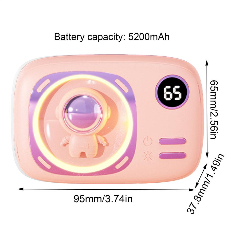 Hand Warmer Rechargeable Winter Pocket Heater Portable Hand Warmer 2 in 1Electric Hand Warmer Fast Heating Winter Warm Gifts