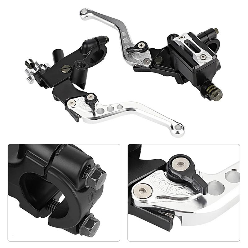 1 Pair 7/8"(22Mm) Universal Motorcycle Brake Master Cylinder Reservoir Levers Master Cylinder Levers Moto Accessories