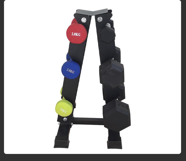Three-Tier Dumbbell Rack: Compact Home Fitness Organizer