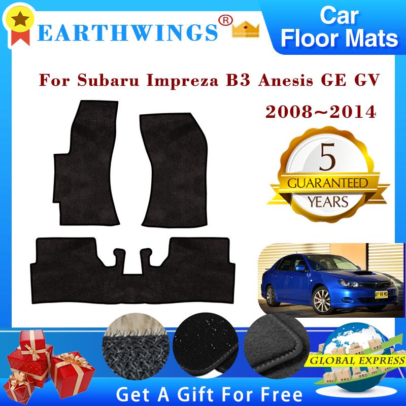 

Автомобильные коврики для Subaru Impreza B3 Anesis GE GV 2008 ~ 2014, коврики, панели для ног, коврик, противоскользящая подставка для ног, авто