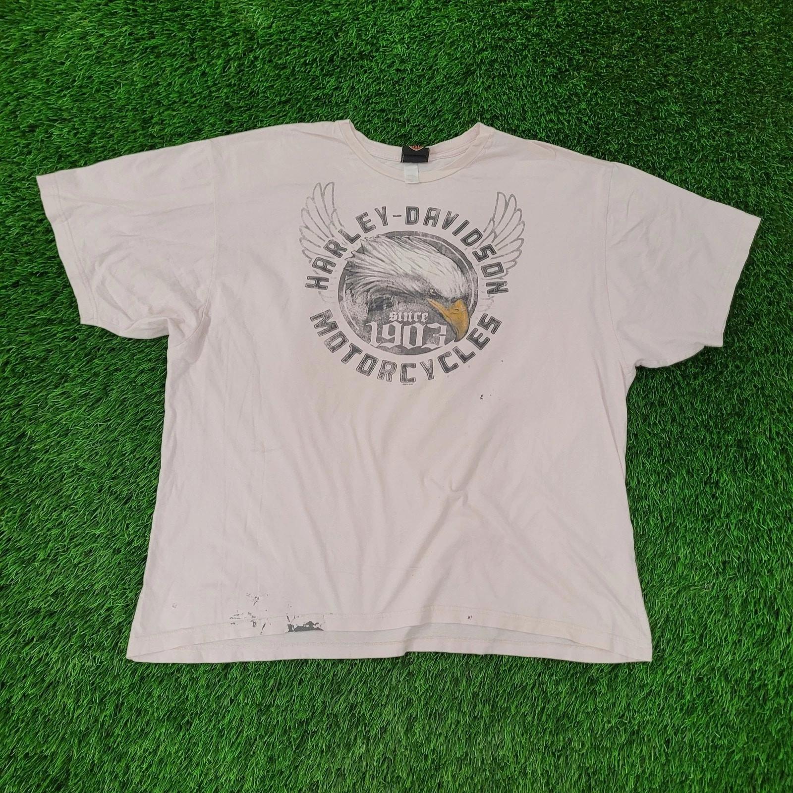 Harley-Davidson Eagle Shirt 2XL 27x28 Lewiston Maine XL