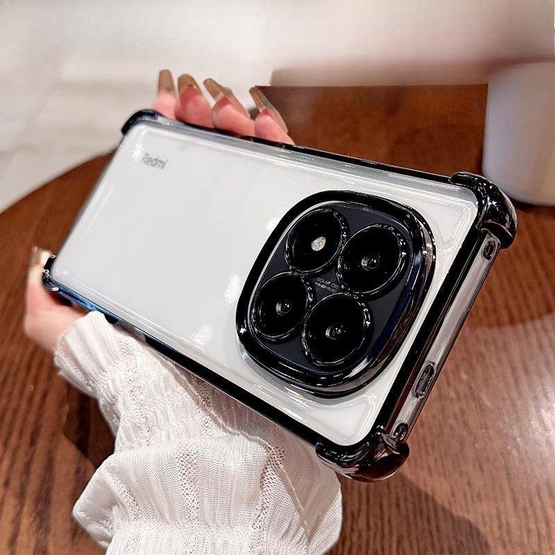 

Противоударный чехол для телефона с прозрачным покрытием для Xiaomi Redmi Note 14 15 Pro Plus 15 15C 14C 14S 4G 5G Мягкая силиконовая задняя крышка Redmi Note 14 (5G)