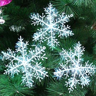 10 Beutel Weihnachten Schneeweiß Baumdekorationen Feierparty Heimdekoration