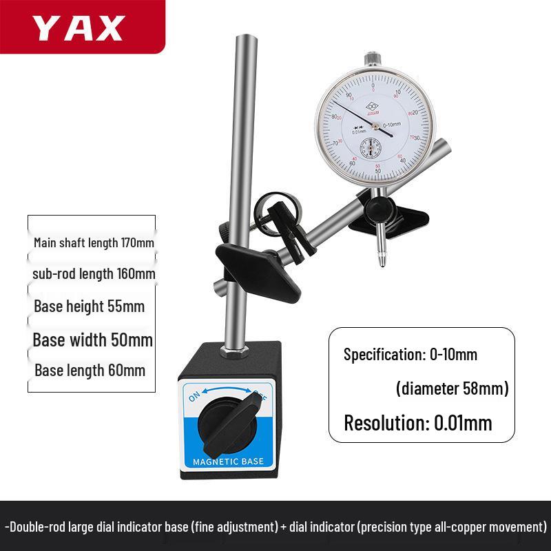 High Precision Dial Indicator Set with Magnetic Base and Lever Calibrator by Shangchen