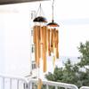 Bambus Outdoor Dekoration Wandbehang Kokosnusskopf Wetterbeständigkeit Handgefertigtes Geschenk Glockenröhre Türanhänger Windspiel