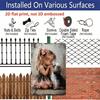2D Flat, 1pc Vintage "Girl & Yorkshire Terrier" Aluminium Sign - 8"x12" Rustic Pet & Family Decor, Heartwarming Dog Lover Wall Art, Perfect Gift for