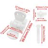 Kit Cerniera Sedile WC Bullone Dado Kit di Serraggio Sedile WC Per Copri Sedile WC Accessori Arredo Bagno Installazione Facile