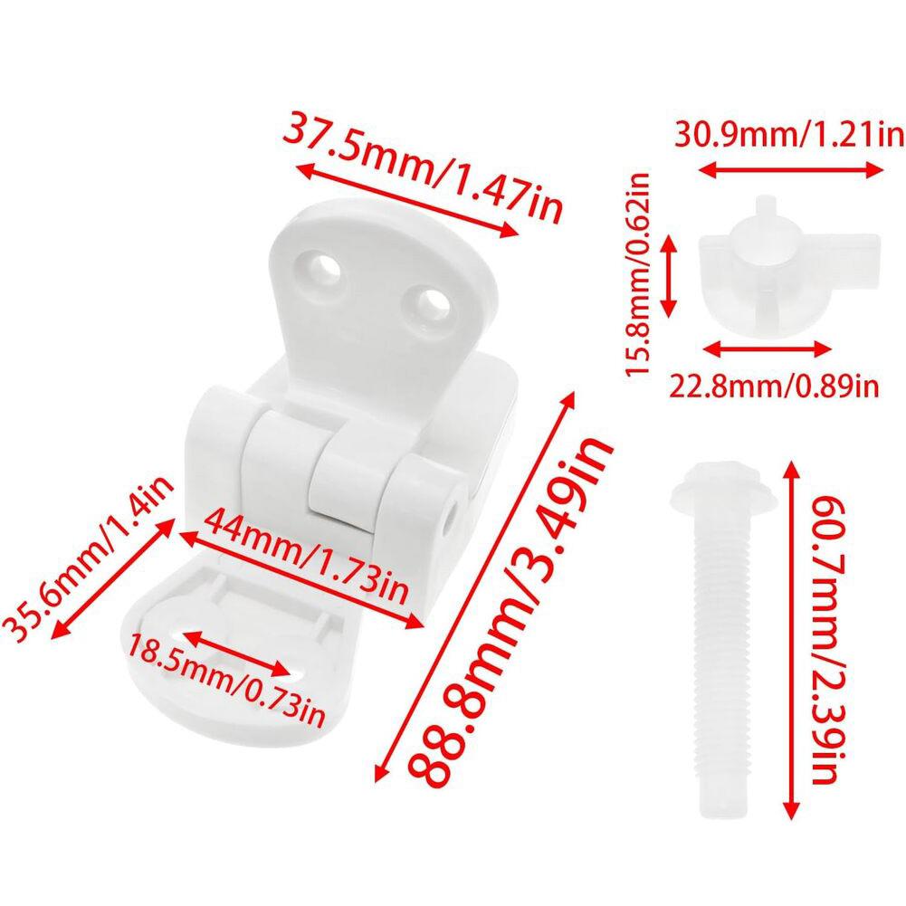 Kit Cerniera Sedile WC Bullone Dado Kit di Serraggio Sedile WC Per Copri Sedile WC Accessori Arredo Bagno Installazione Facile