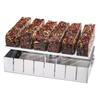 Pastry Cutting Strip Mold with Movable Bottom Plate Stainless Steel Bread Slicer