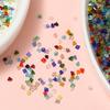 100Pcs/Lot Mixed Glass Triangle Shape Beads Charm Loose Bead for DIY Bracelet Necklace Earring Jewelry Making Accessories