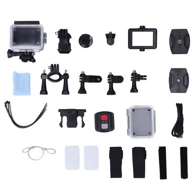 Caméra d'action 4K Écran couleur 2 pouces Grand angle 170 degrés Étanche 30M WiFi Caméra de sport