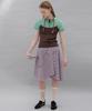 Forev Checked Asymmetric Skirt - Pink