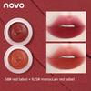 Novo Canned Mousse Lip Mud Matte Finish Velvet Plain Makeup Light Gray Pink Nude Color Series Lipstick Female Lip Lacquer Color