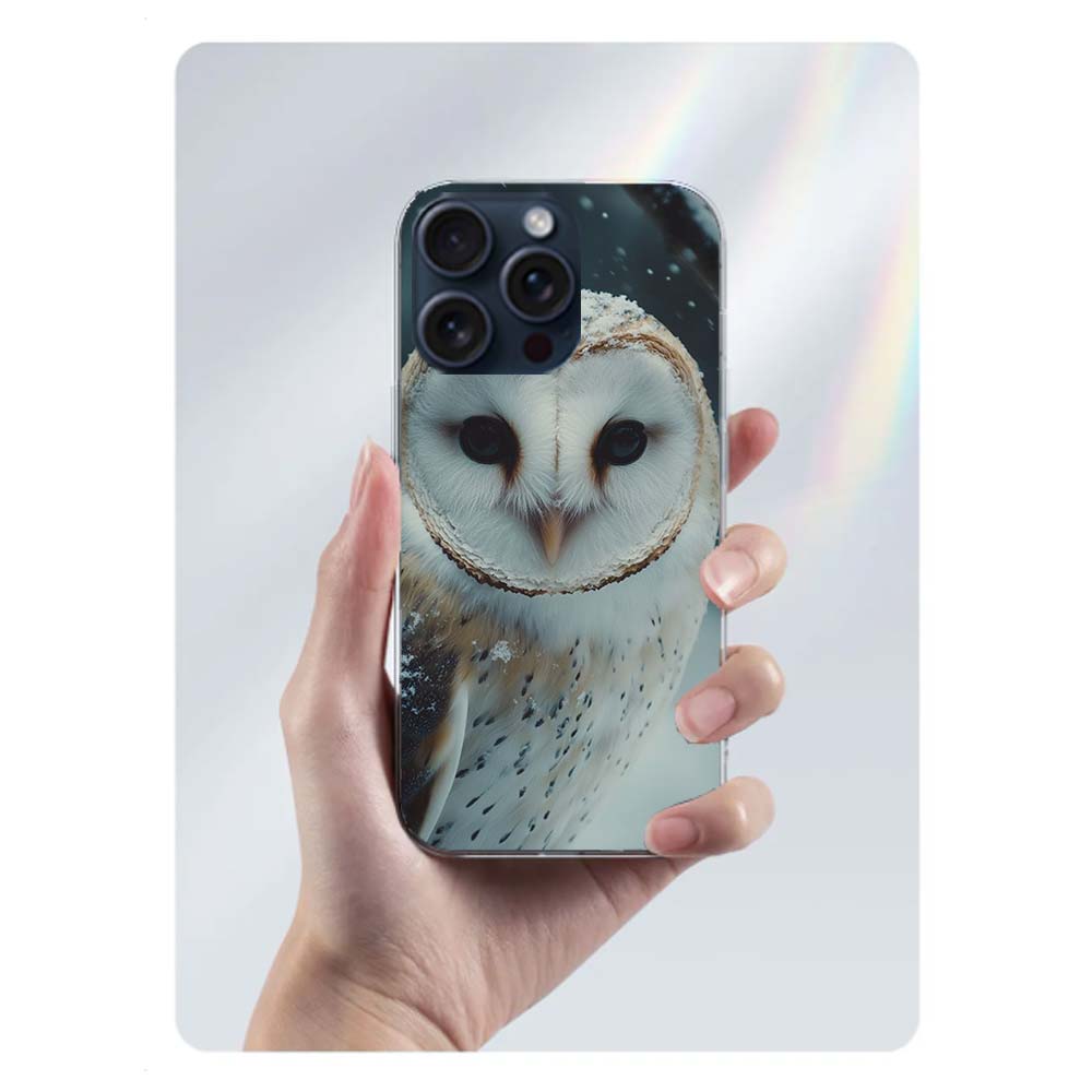 

Owl in Winter Clear Phone Case For Iphone 17 Air 16 Pro Max 15 Pro 14 Plus 17E 16E 11 13 12 Mini Cover Cases Fundas Cell TPU Cap iPhone 17 Pro Max