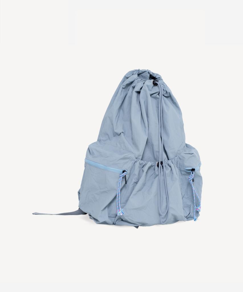 Prends Soin De Toi Drawstring Nylon Backpack Sky Blue