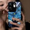 Case for infinix ZERO 30 5G 4G Anime Black Cat Starry Cloud Print Phone Cover Acrylic Hard Back Shell With Flexible TPU Edge