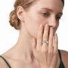 S925 Silver Moissanite Ring with Stars – Elegant and Fashionable Women's Accessory