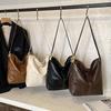 Bolsa Tote & Transversal Feminina Versátil Retrô - Bolsa de Ombro Fashion, Simples e Elegante