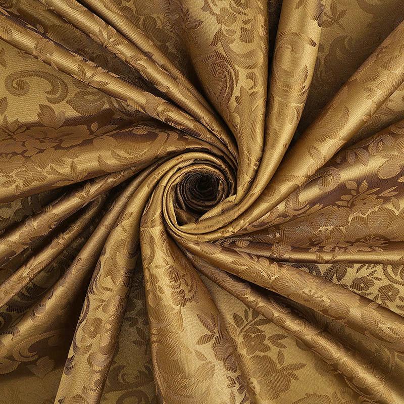 

Цветной дин, блестящая жаккардовая ткань с лотосом, ханьфу в древнем стиле, шелк с темным узором, атласная одежда для игрушечной куклы, жаккардовая ткань 150cm&1 yard темно-коричневого