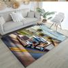 Peterbilt Heavy Trucks Customizable Name Floor Rug Office Rug Perfect for Entryway Study Room Game Room Playrooms Antislip Carpet Anime Office Decor